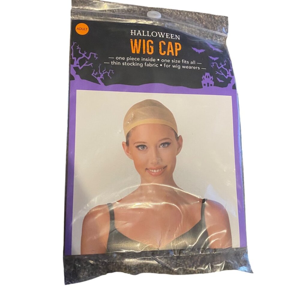 Halloween Wig‎ Cap Adult One Size Wig Wearers NEW Unopened Costume